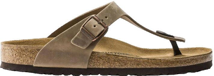 BIRKENSTOCK Teenslippers Gizeh Nubuck Bruin - Foto 3