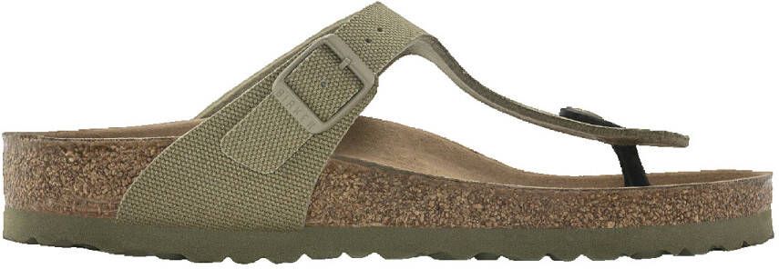 Birkenstock Women's Gizeh TEX Canvas Vegan Rivet Logo Sandalen Regular beige - Foto 2