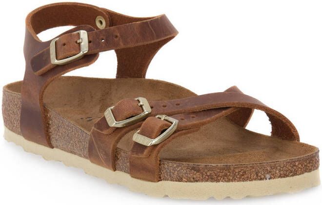 Birkenstock Sandalen KUMBA COGNAC WAXY LEA CALZ S