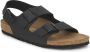 Birkenstock Zwarte Sandalen met Leren en Synthetische Voering Black - Thumbnail 5