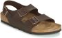 Birkenstock Milano Sandalen Dark Brown Regular-fit Bruin Imitatieleer - Thumbnail 4