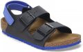 Birkenstock Platte sandalen Milano as kids bf - Zwart