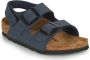 Birkenstock Milano Kids Sandalen Navy Narrow fit | Blauw | Imitatieleer - Thumbnail 3