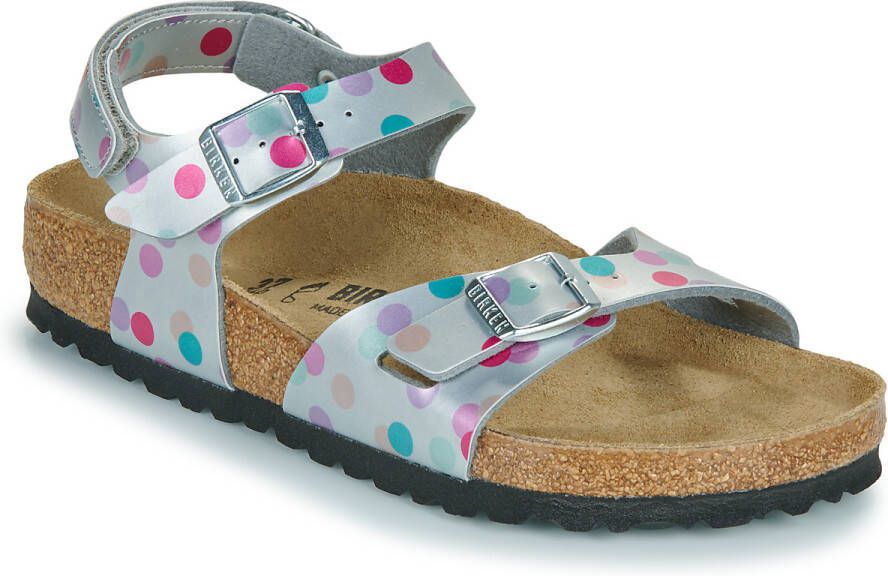 Birkenstock Sandalen Rio AS Kids BF Elec. Metallic SilverDots
