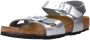 Birkenstock Rio Kids Sandalen Electric Metallic Silver Narrow fit | Zilver | Imitatieleer - Thumbnail 4