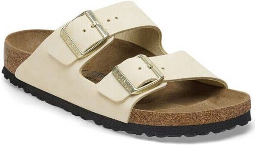BIRKENSTOCK Arizona Nubuck Ecru narrow Beige Nubuck Plateau sandalen Dames - Foto 16