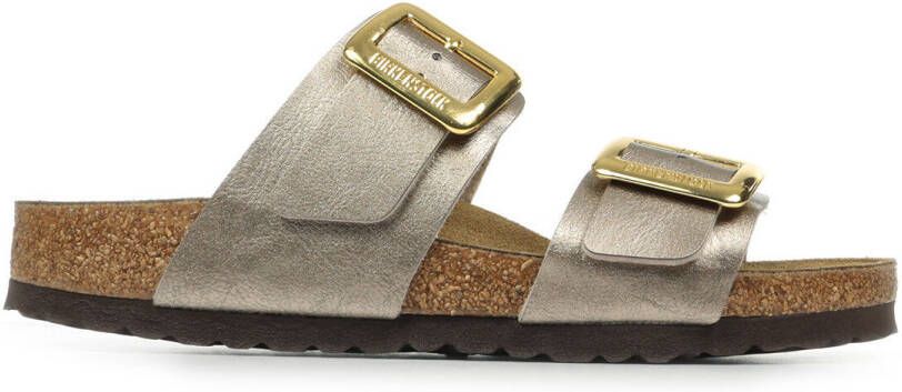 BIRKENSTOCK Slippers Dames Sydney Cushion Buckle Maat: 43 Materiaal: Leer Kleur: Bronskleurig - Foto 14