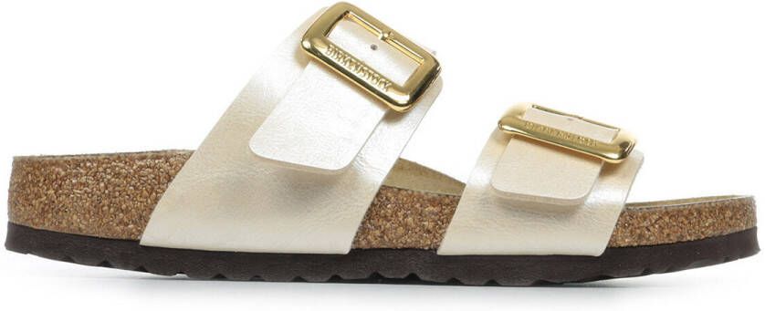 BIRKENSTOCK Slippers Dames Sydney Cushion Buckle Maat: 42 Materiaal: Leatherlook Kleur: Goud - Foto 9