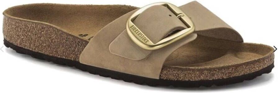 BIRKENSTOCK Slippers Dames Madrid Big Buckle Dames Maat: 42 Materiaal: Suède Kleur: Zand - Foto 6
