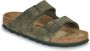 Birkenstock Arizona Suede Sandalen Green Dames - Thumbnail 2