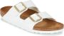 Birkenstock Arizona Grote Gesp Patent Witte Slippers Birko Flor Patent Streetwear Vrouwen - Thumbnail 5