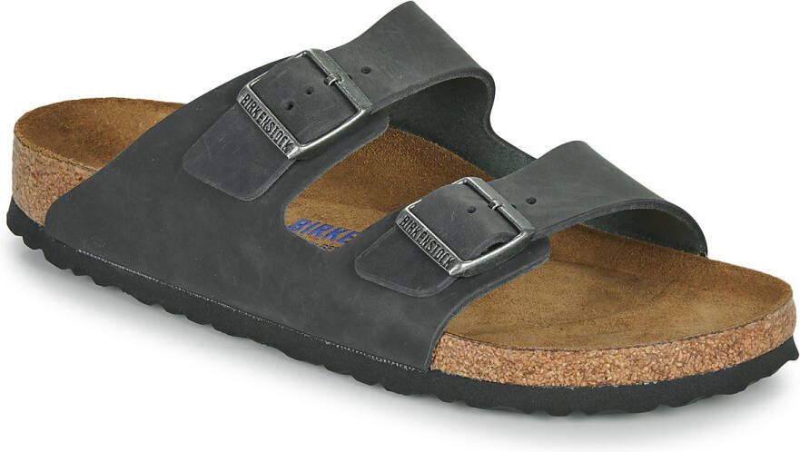 Birkenstock Sandalen Arizona Soft Footbed Birko-Flor Black Dames - Foto 7