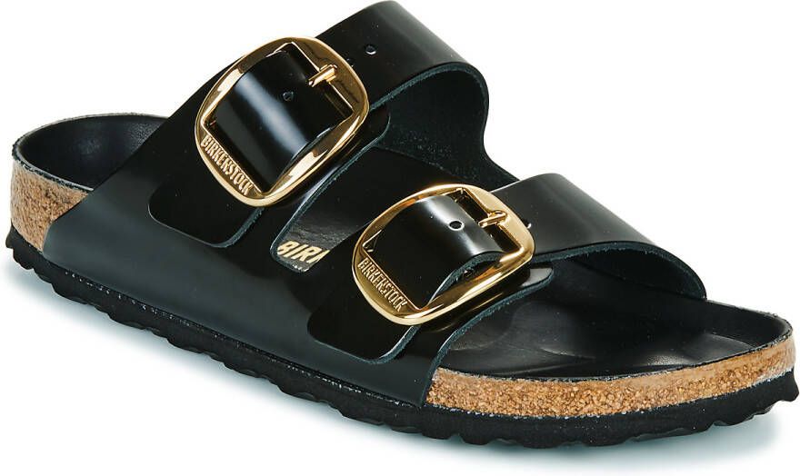 Birkenstock Sandales ouvertes en cuir verni avec semelle en liège Black Dames - Foto 2