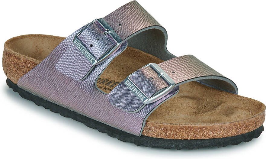 Birkenstock Slippers Arizona BF Saffiano Iridescent Viola