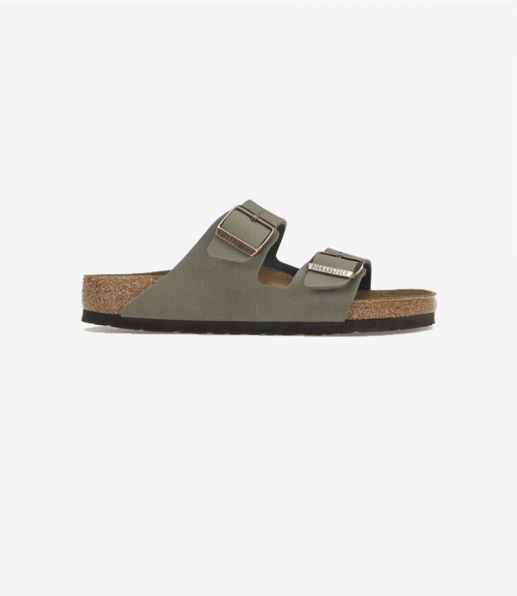 Birkenstock Slippers Arizona Birkibuc Stone