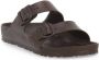 Birkenstock Chocoladebruine Dubbele Band Sandalen Brown Unisex - Thumbnail 5