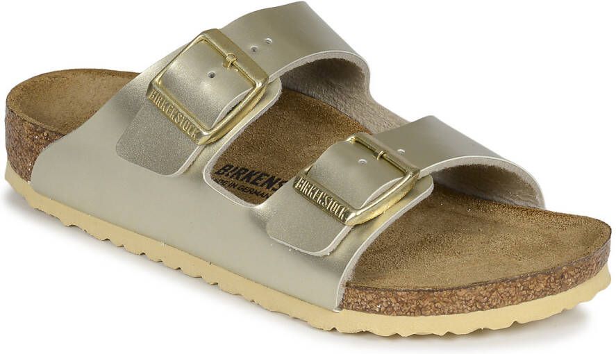 Birkenstock Arizona Kids Slippers Electric Metallic Gold Narrow fit | Goud | Imitatieleer - Foto 11