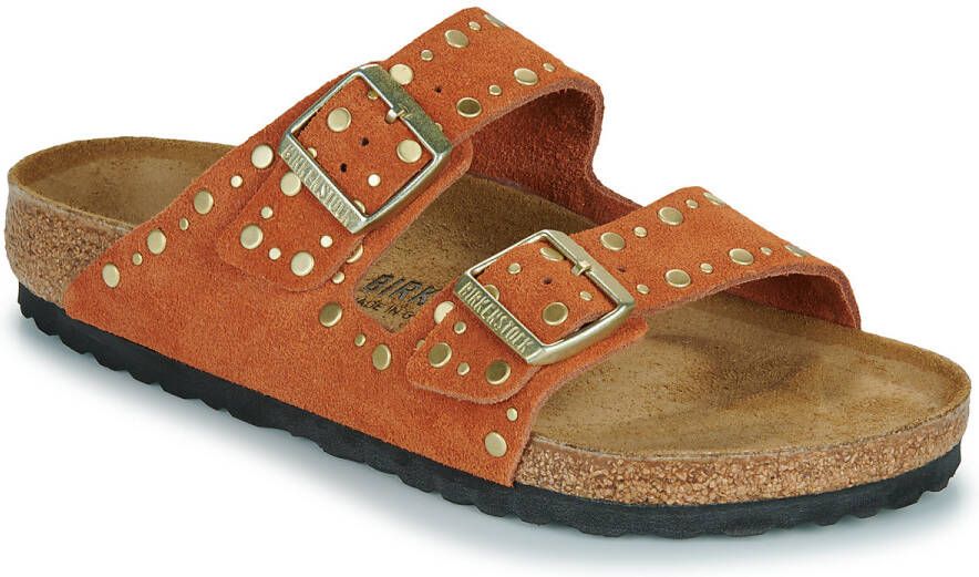 Birkenstock Slippers Arizona Rivet LEVE Dark Rust
