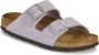 Birkenstock Comfortabele en stijlvolle paarse fog nubuck sliders Grijs Heren - Thumbnail 4