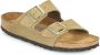 Birkenstock Arizona SFB Nubuck Faded Narrow Dames Slippers Khaki - Thumbnail 4