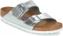 Birkenstock Arizona Slippers Metallic Silver Narrow fit | Zilver | Leer - Thumbnail 4