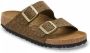 Birkenstock Sandalen Arizona Synthetic Leo Narrow Khaki - Thumbnail 5