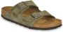 Birkenstock Arizona VL Platte Sandalen Groen Heren - Thumbnail 6