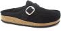 Birkenstock Sandalen Black Buckley Shearling Suede Slip-On Shoes in zwart - Thumbnail 3