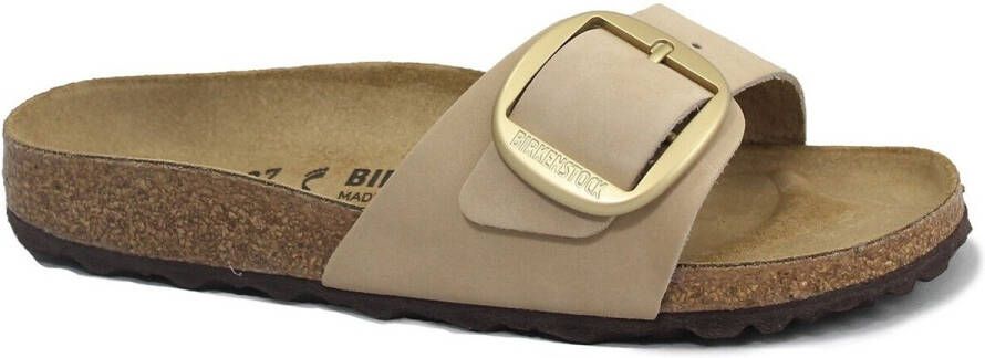 BIRKENSTOCK Slippers Dames Madrid Big Buckle Dames Maat: 42 Materiaal: Suède Kleur: Zand - Foto 5