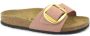 Birkenstock Madrid Big Buckle Sandalen Roze Dames - Thumbnail 70