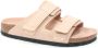 Birkenstock Nubuck Leren Sandalen met Verstelbare Banden Beige Dames - Thumbnail 25
