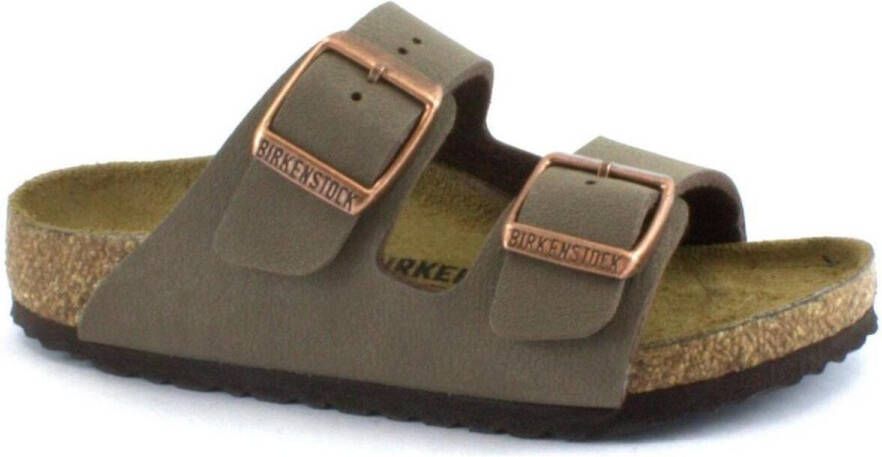 Birkenstock Kindersandalen Arizona Birko Flor Birkibuc Etroit Bruin - Foto 9