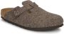 Birkenstock Wollen Boston Klompen Smalle Pasvorm Brown Unisex - Thumbnail 5