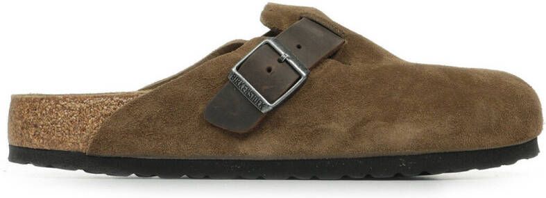 Birkenstock Slippers Boston Bs Suede Oiled Leather