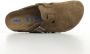 Birkenstock Sandalen Boston Suede Leather Narrow Dark Tea Tonal - Thumbnail 1