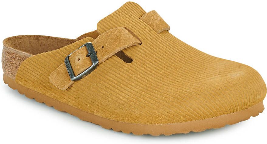 Birkenstock Klompen Boston LEVE Corduroy Cork Brown