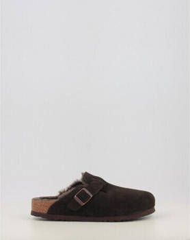 Birkenstock Slippers BOSTON SHEARLING LEVE TAUPE LAF