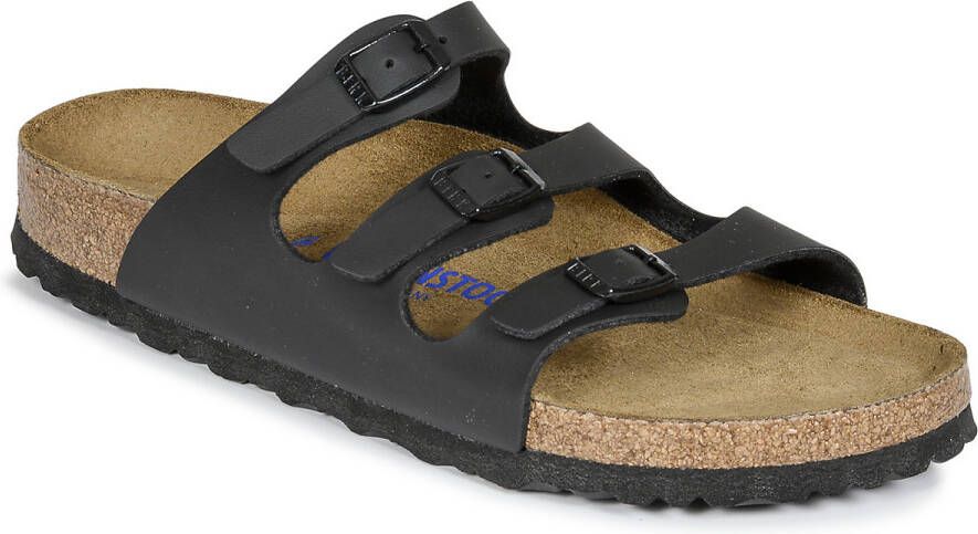 BIRKENSTOCK Slippers Dames Soft Foodbed Maat: 36 Materiaal: Leer Kleur: Zwart - Foto 9