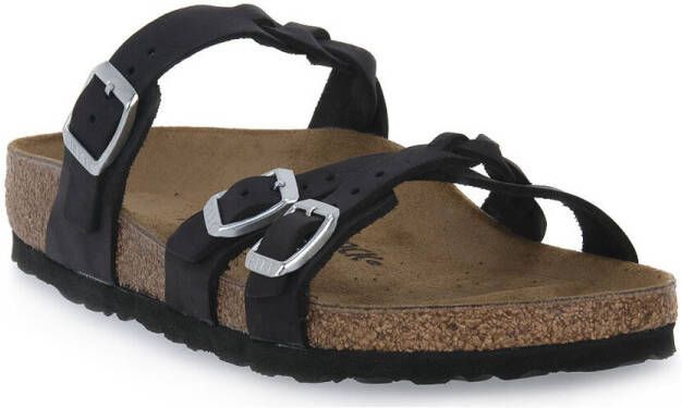 Birkenstock Slippers FRANCA BRAIDED BALCK OILED CAL S