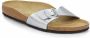Birkenstock Madrid Dames Slippers Silver Regular fit | Zilver | Imitatieleer - Thumbnail 3