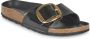 Birkenstock Low-Top Sneakers Sandale Madrid Big Buckle Natural Leather in zwart - Thumbnail 2