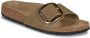 Birkenstock Madrid Big Buckle Tabacco Brown Gevet Leder - Thumbnail 9