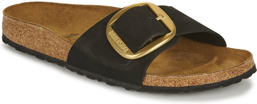 BIRKENSTOCK Slippers Dames Madrid Big Buckle Maat: 39 Materiaal: Nubuck Kleur: Zwart - Foto 12