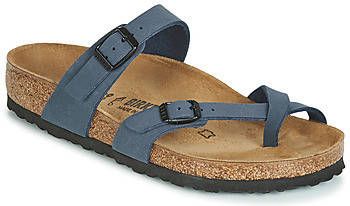 Birkenstock Mayari Calz N Teenslippers , Blauw, Dames - Schoenen.nl