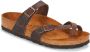 Birkenstock Women's Mayari Natural Leather Oiled Sandalen Regular bruin - Thumbnail 2