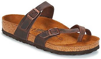 Birkenstock Women's Mayari Natural Leather Oiled Sandalen Regular bruin - Foto 4