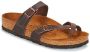 Birkenstock Women's Mayari Natural Leather Oiled Sandalen Regular bruin - Thumbnail 4