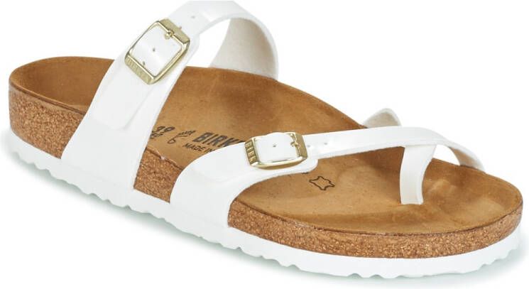 Birkenstock Mayari Dames Slippers White Patent Regular fit | Wit | Imitatieleer - Foto 5