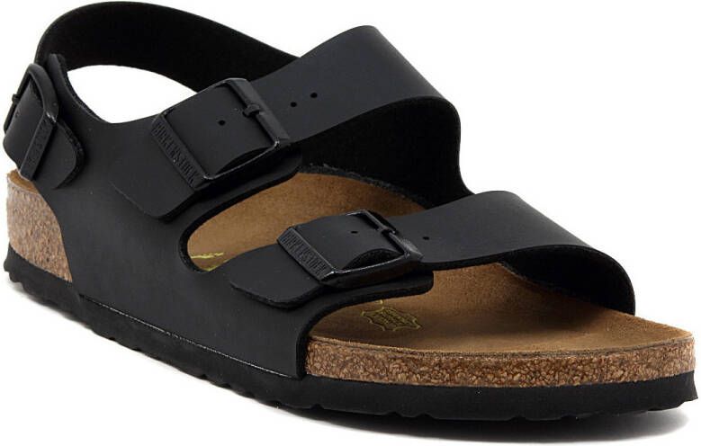 Birkenstock Zwarte Sandalen met Leren en Synthetische Voering Black - Foto 12