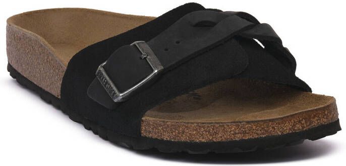 Birkenstock Slippers OITA BLACK LEA CALZ S